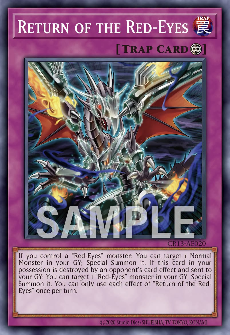 [遊戲王亞英] CR13-AE020 / 真紅眼鎧旋 / 真紅眼の鎧旋 / Return of the Red-Eyes / N