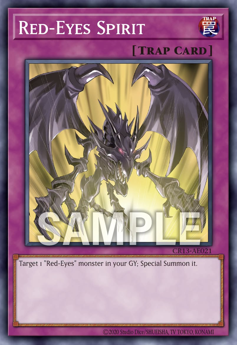 [遊戲王亞英] CR13-AE021 / 真紅眼靈魂 / レッドアイズ・スピリッツ / Red-Eyes Spirit / N