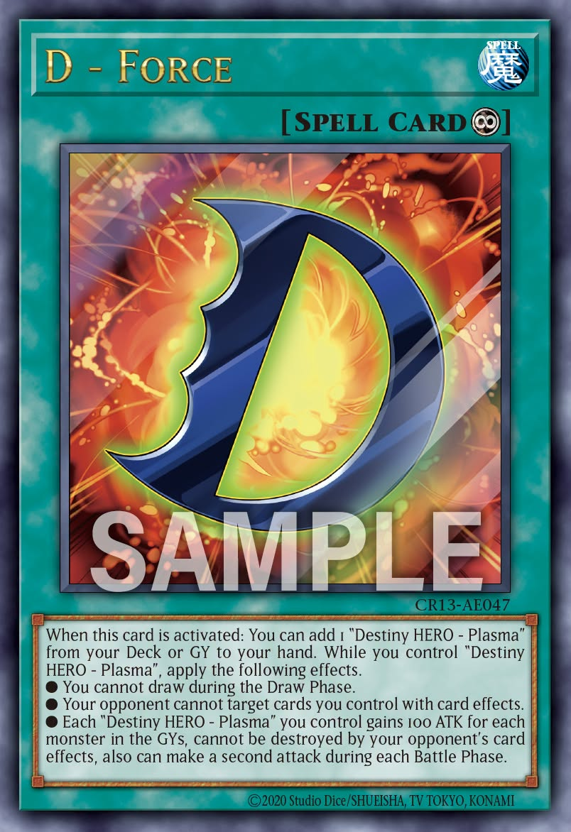 [遊戲王亞英] CR13-AE047 / D 力量 / Ｄ－フォース / D - Force / UR
