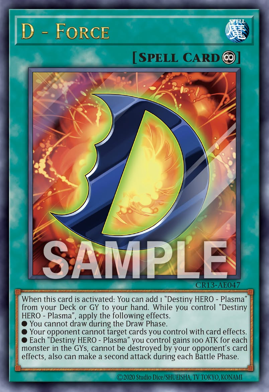 [遊戲王亞英] CR13-AE047 / D 力量 / Ｄ－フォース / D - Force / SER