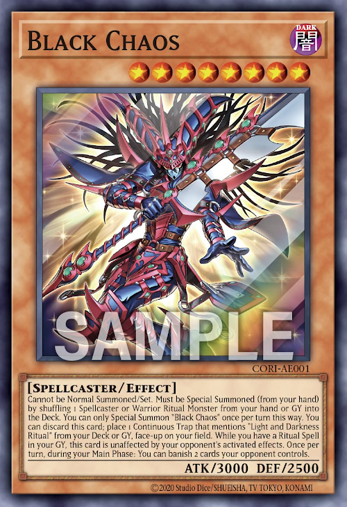 [遊戲王] CORI-AE001 / 超魔劍士 黑混沌 / 超魔剣士ブラック・カオス / Black Chaos / SR