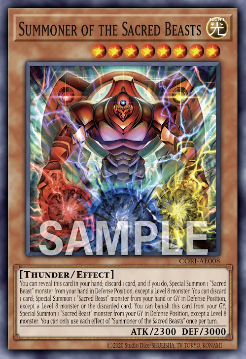 [遊戲王] CORI-AE008 / 三幻魔的操世者 / 三幻魔の操世者 / Summoner of the Sacred Beasts / N