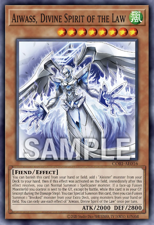 [遊戲王] CORI-AE016 / 法之神靈 艾華斯 / 法の神靈アイワス / Aiwass, Divine Spirit of the Law / N