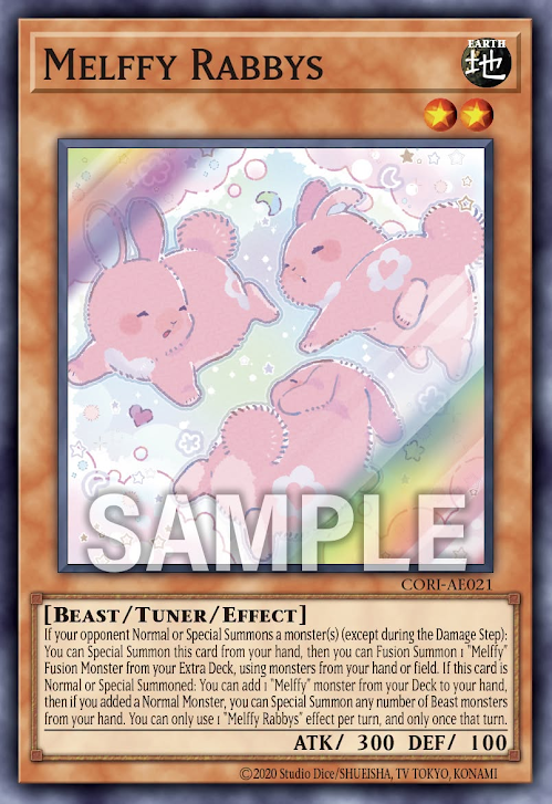 [遊戲王] CORI-AE021 / 童話動物 小兔兔 / メルフィー・ラビィーズ / Melffy Rabbys / SR