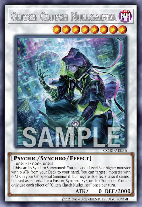[遊戲王] CORI-AE036 / 無現壞收 無獲取者 / 無現壊収 ヌルゲイナー / Glitch Clutch Nullgainer / R