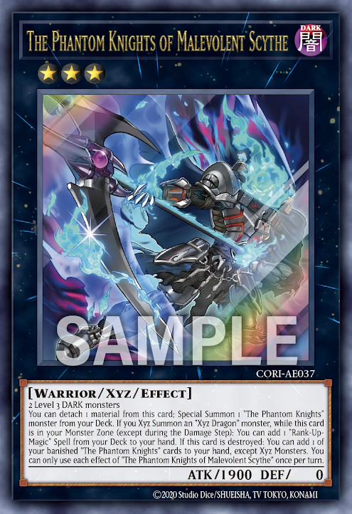 [遊戲王] CORI-AE037 / 幻影騎士團 惡意鐮刀 / 幻影騎士団マレヴォレンスサイス / The Phantom Knights of Malevolent Scythe / UR