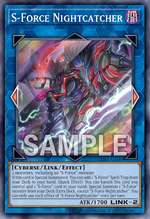 [遊戲王] CORI-AE040 / S-Force 夜之殺戮者 / Ｓ－Ｆｏｒｃｅ ナイトスレイヤー / S-Force Nightcatcher / SR