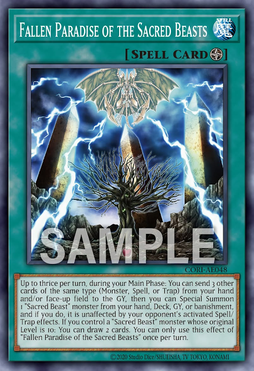 [遊戲王] CORI-AE048 / 三幻魔的失樂園 / 三幻魔の失楽園 / Fallen Paradise of the Sacred Beasts / N