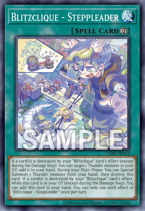 [遊戲王] CORI-AE052 / 雷盟 階梯先導 / 雷盟－ステップリーダ / Blitzclique - Steppleader / N
