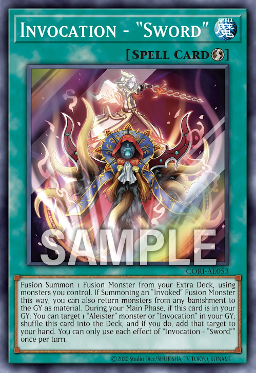 [遊戲王] CORI-AE053 / 召喚魔術-「劍」 / 召喚魔術－「剣」 / Invocation - Sword / SR