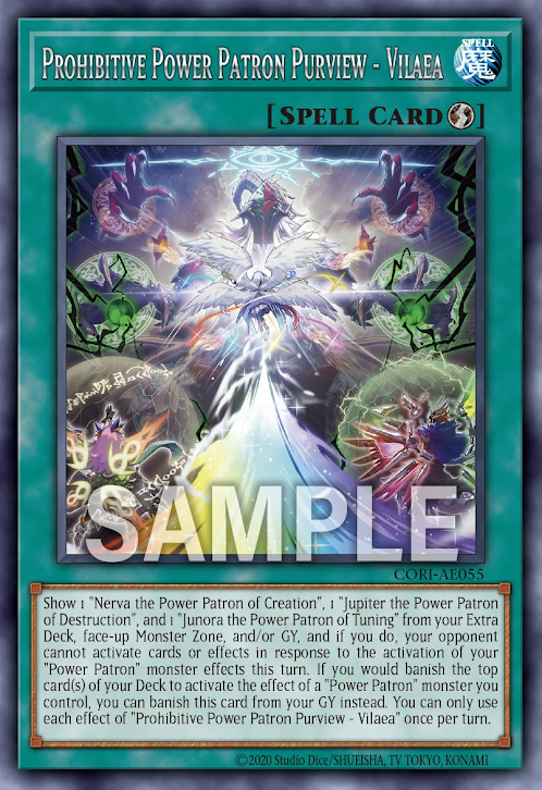 [遊戲王] CORI-AE055 / 絕境的獄神域 維萊亞 / 絕境なる獄神域－ヴィライア / Prohibitive Power Patron Purview - Vilaea / R