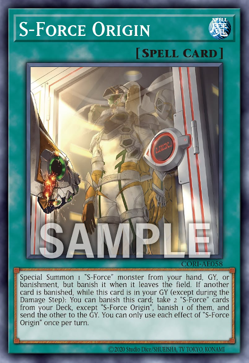 [遊戲王] CORI-AE058 / S-Force 起源 / Ｓ－Ｆｏｒｃｅ オリジン / S-Force Origin / N