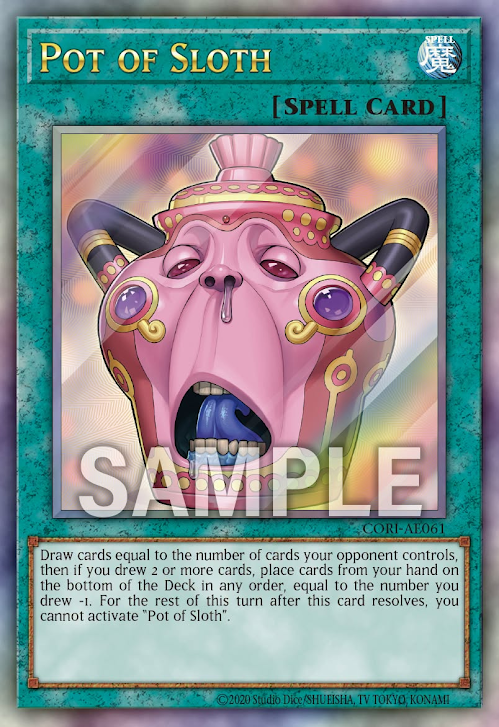[遊戲王] CORI-AE061 / 怠慢之壺 / 怠慢な壺 / Pot of Sloth / UTR