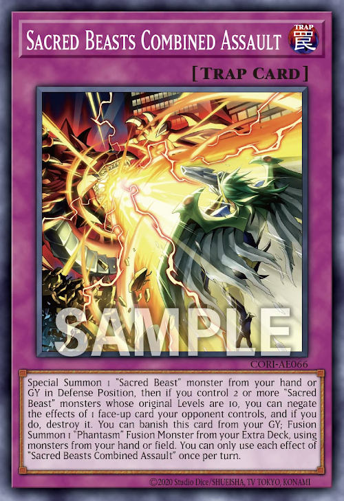 [遊戲王] CORI-AE066 / 三幻魔合殺 / 三幻魔合殺 / Sacred Beasts Combined Assault / N