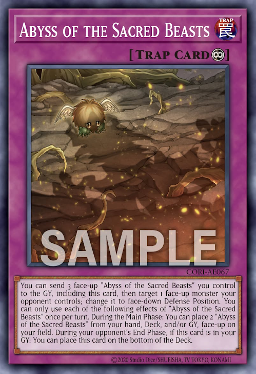 [遊戲王] CORI-AE067 / 三幻魔的神淵 / 三幻魔の神淵 / Abyss of the Sacred Beasts / N