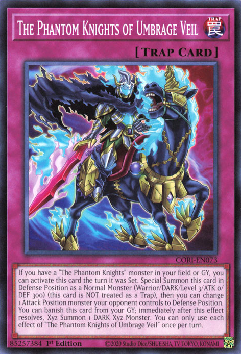 [遊戲王] CORI-AE073 / 幻影騎士團 憤慨面紗 / 幻影騎士団アンブレイジベイル / The Phantom Knights of Umbrage Veil / N