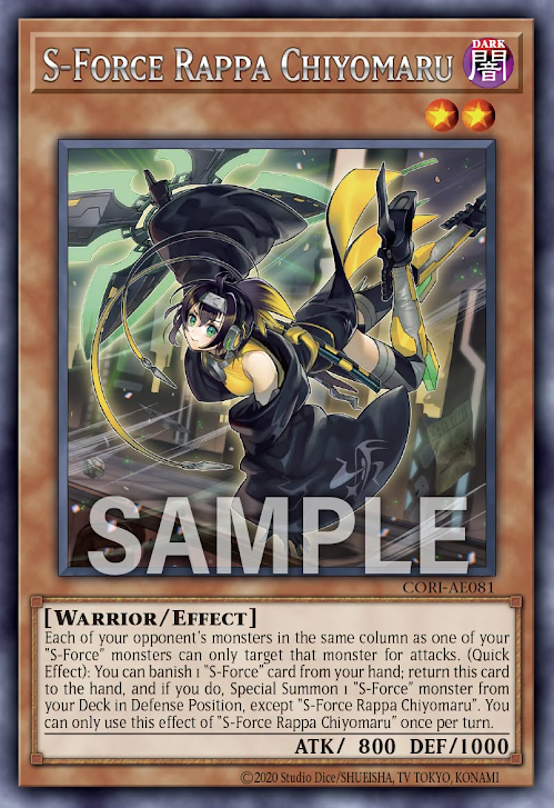 [遊戲王] CORI-AE081 / S-Force 亂破小夜丸 / — / S-Force Rappa Chiyomaru / R