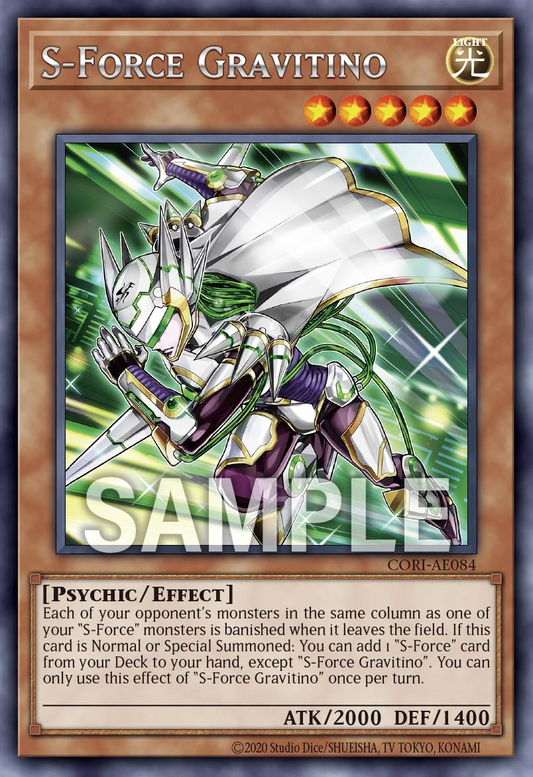 [遊戲王亞英] CORI-AE084 / S-Force 重力微子 / — / S-Force Gravitino / R