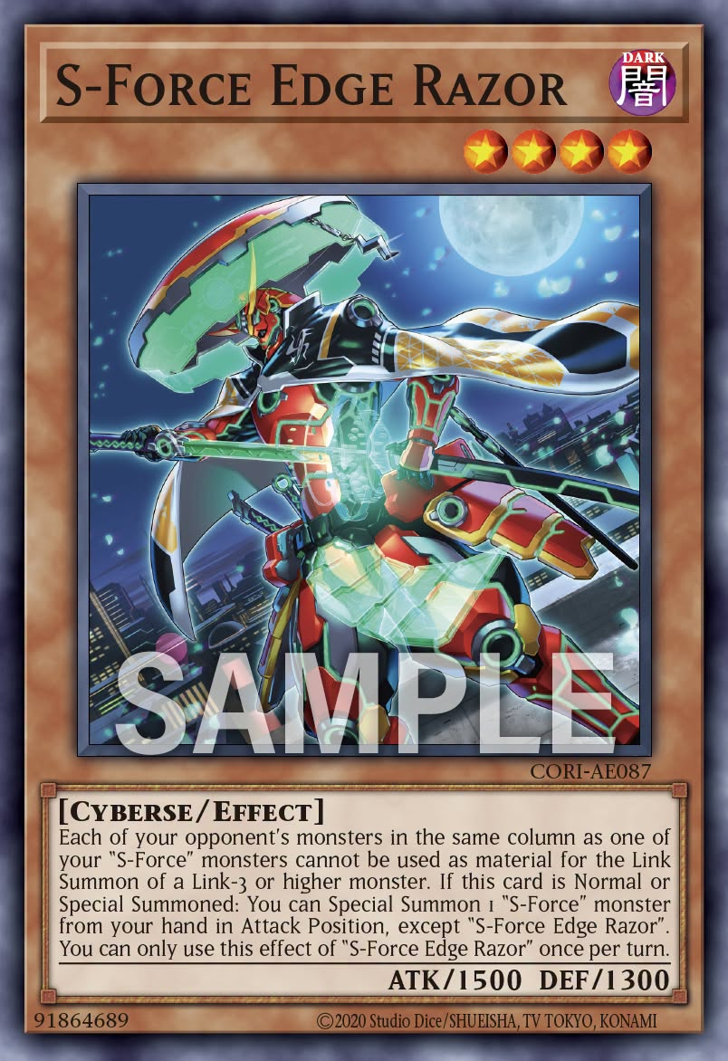 [遊戲王] CORI-AE087 / S-Force 削緣者 / — / S-Force Edge Razor / N