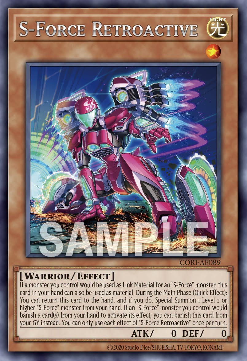 [遊戲王] CORI-AE089 / S-Force 逆動者 / — / S-Force Retroactive / R