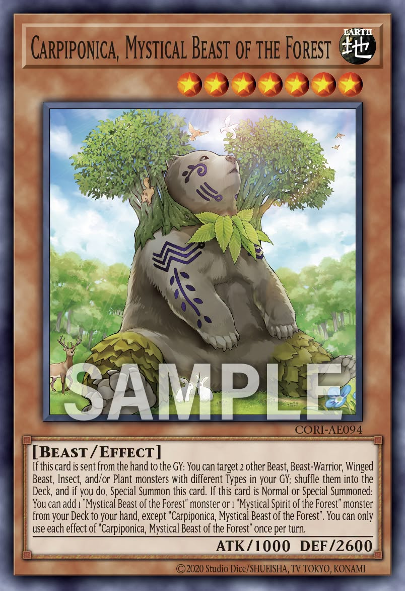 [遊戲王] CORI-AE094 / 森之聖獸 千金榆熊 / — / Carpiponica, Mystical Beast of the Forest / N