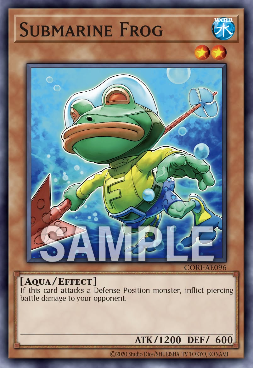 [遊戲王] CORI-AE096 / 未知青蛙 / — / Submarine Frog / N
