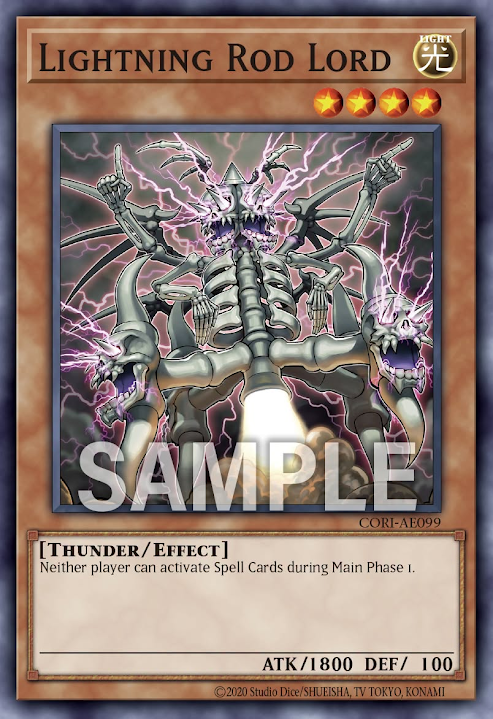 [遊戲王] CORI-AE099 / 避雷神 / — / Lightning Rod Lord / N