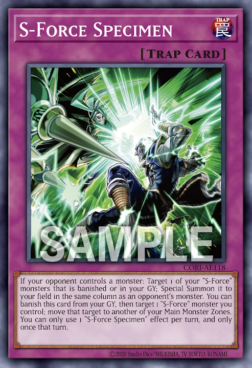 [遊戲王] CORI-AE118 / S-Force 抽樣 / — / S-Force Specimen / N