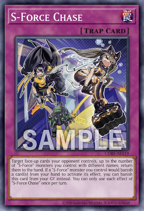 [遊戲王] CORI-AE119 / S-Force 追蹤 / — / S-Force Chase / N