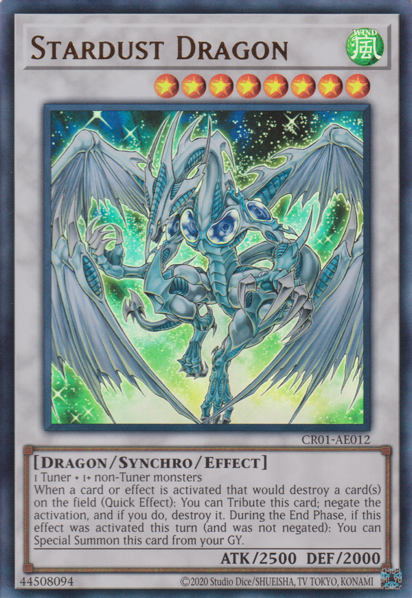 [遊戲王亞英版] 星塵龍 / スターダスト・ドラゴン / Stardust Dragon-Trading Card Game-TCG-Oztet Amigo