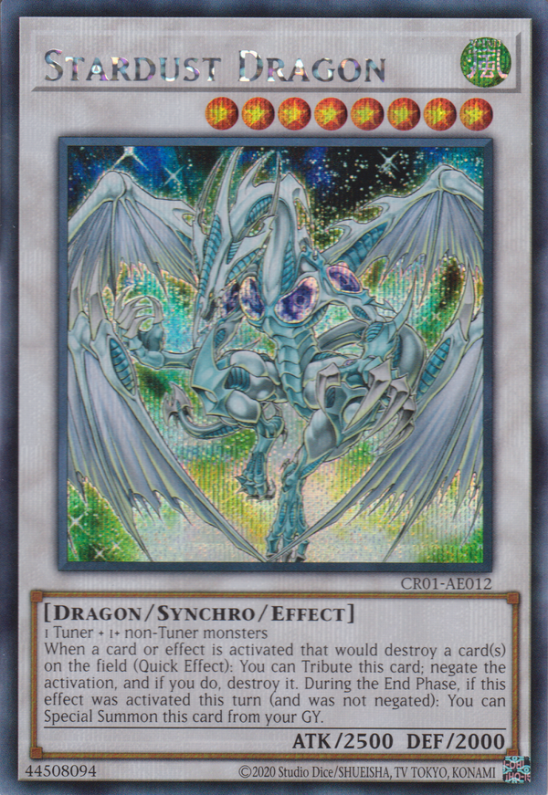 [遊戲王亞英版] 星塵龍 / スターダスト・ドラゴン / Stardust Dragon-Trading Card Game-TCG-Oztet Amigo