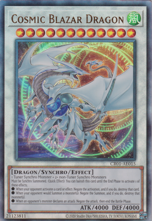 [遊戲王亞英版] 宇宙耀變龍 / コズミック·ブレイザー·ドラゴン / Cosmic Blazar Dragon-Trading Card Game-TCG-Oztet Amigo
