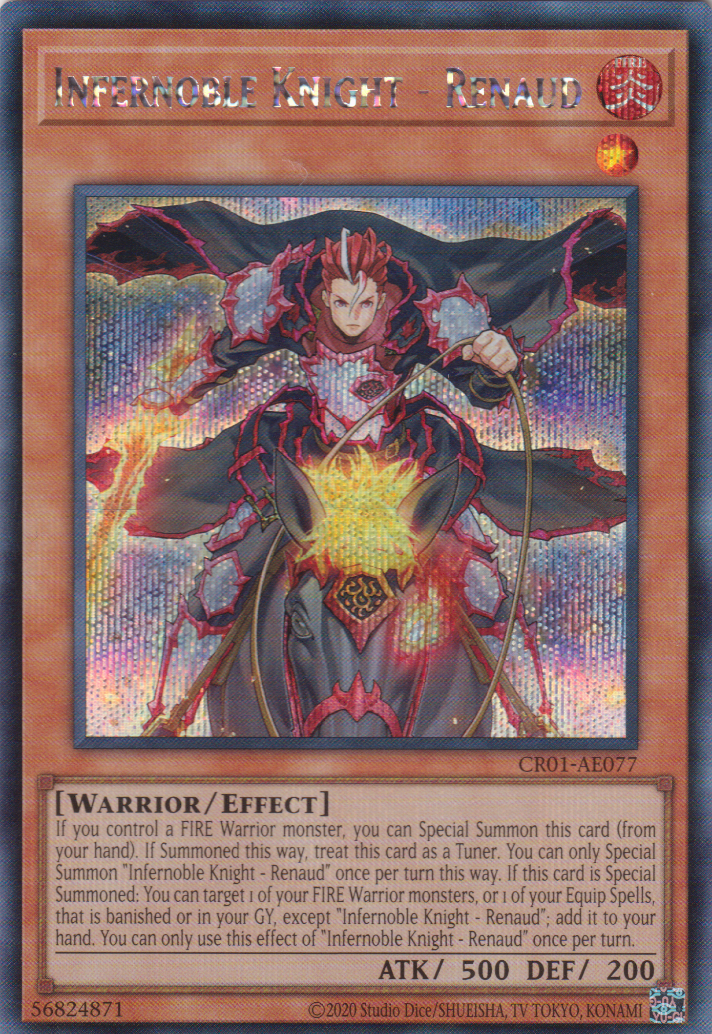 [遊戲王亞英版] 焰聖騎士-里納爾多 /『焔聖剣-デュランダル』 / Infernoble Knight - Renaud-Trading Card Game-TCG-Oztet Amigo