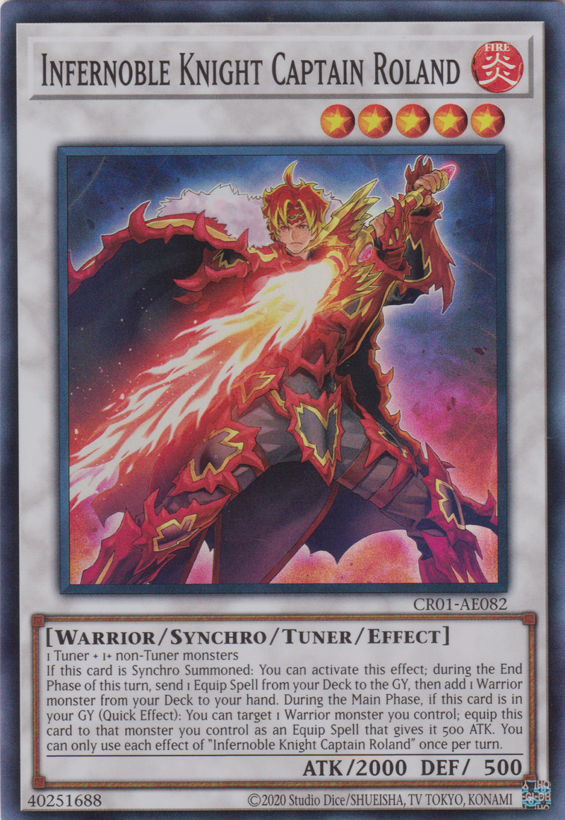 [遊戲王亞英版] 焰聖騎士導 羅蘭 / 焔聖騎士導-ローラン / Infernoble Knight Captain Roland-Trading Card Game-TCG-Oztet Amigo