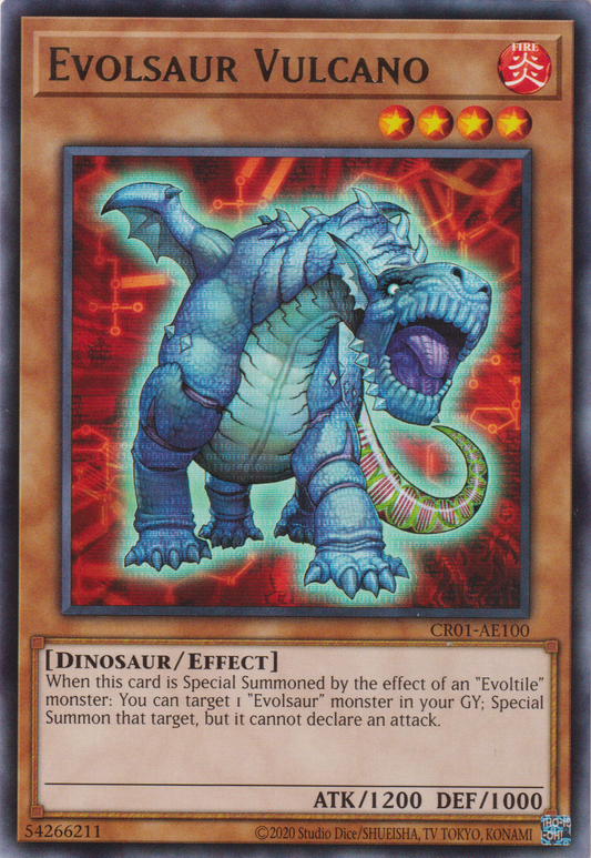 [遊戲王亞英版] 進化龍·火山齒龍 / エヴォルダー・ウルカノドン / Evolsaur Vulcano-Trading Card Game-TCG-Oztet Amigo