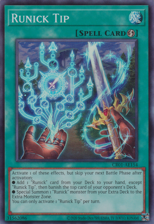 [遊戲王亞英版] 神碑的穗先 / 神碑の穂先 / Runick Tip-Trading Card Game-TCG-Oztet Amigo
