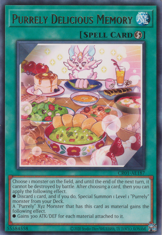 [遊戲王亞英版] 純愛獸 美味回憶 / ピュアリィ·デリシャスメモリー / Purrely Delicious Memory-Trading Card Game-TCG-Oztet Amigo
