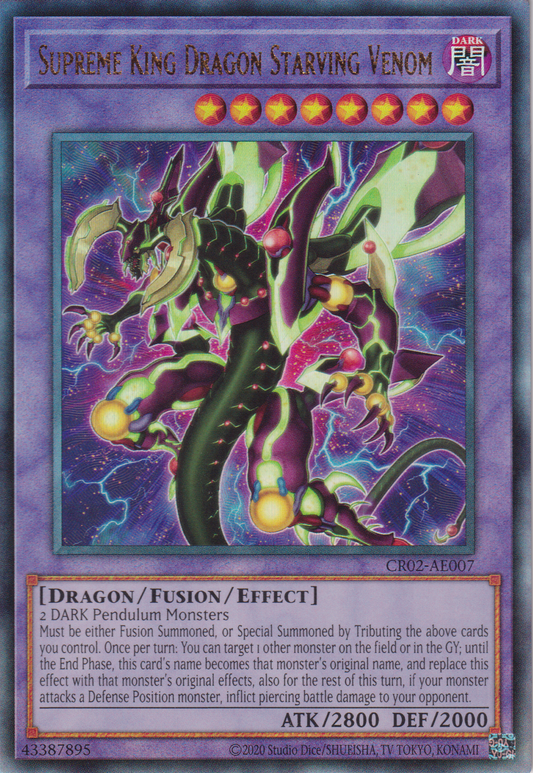 [遊戲王亞英版] 霸王眷龍飢餓毒液 / 覇王眷竜スターヴ·ヴェノム / Supreme King Dragon Starving Venom-Trading Card Game-TCG-Oztet Amigo