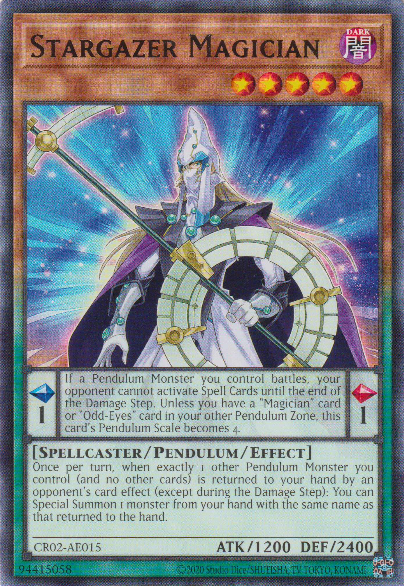 [遊戲王亞英版] 星讀的魔術師 / 星読みの魔術師 / Stargazer Magician-Trading Card Game-TCG-Oztet Amigo