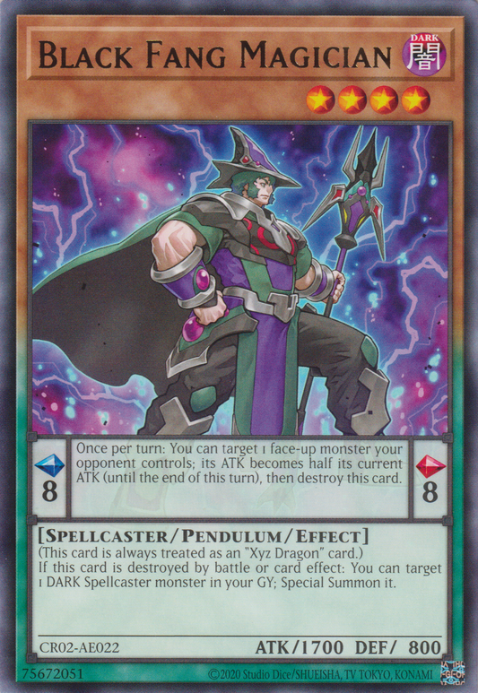 [遊戲王亞英版] 黑牙的魔術師 / 黒牙の魔術師 / Black Fang Magician-Trading Card Game-TCG-Oztet Amigo