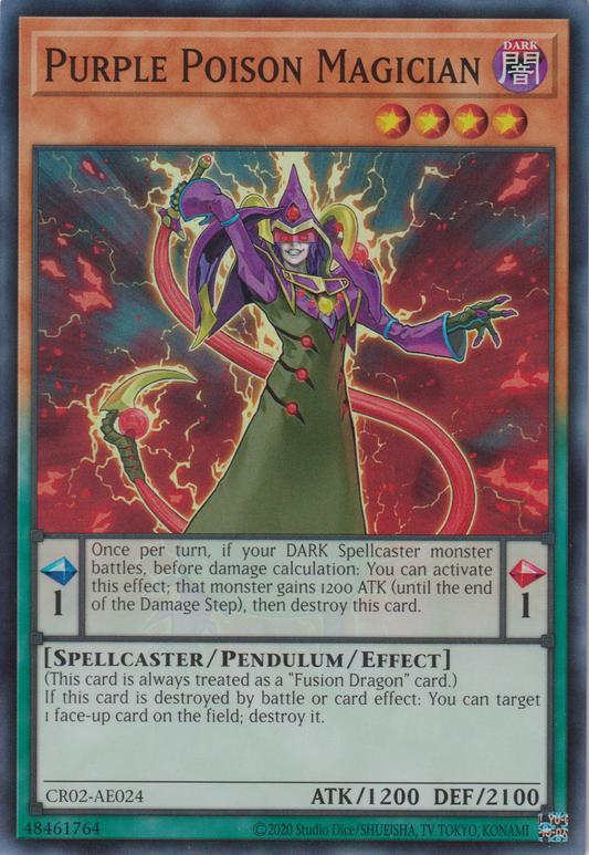 [遊戲王亞英版] 紫毒的魔術師 / 紫毒の魔術師 / Purple Poison Magician-Trading Card Game-TCG-Oztet Amigo