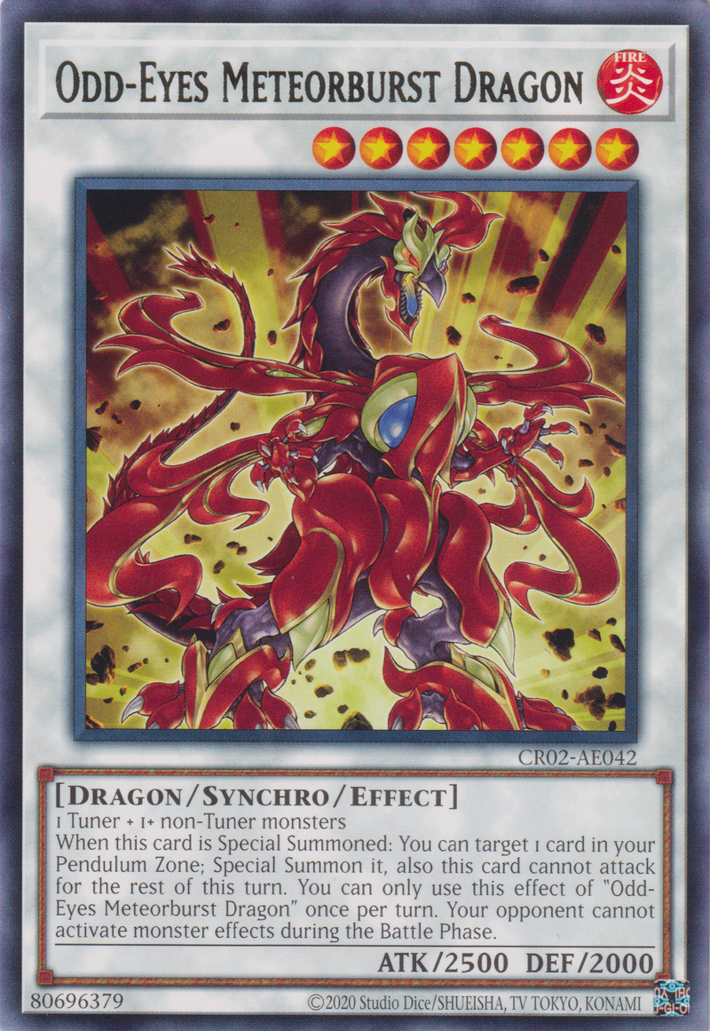 [遊戲王亞英版] 異色眼隕火龍 / オッドアイズ・メテオバースト・ドラゴン / Odd-Eyes Meteorburst Dragon-Trading Card Game-TCG-Oztet Amigo