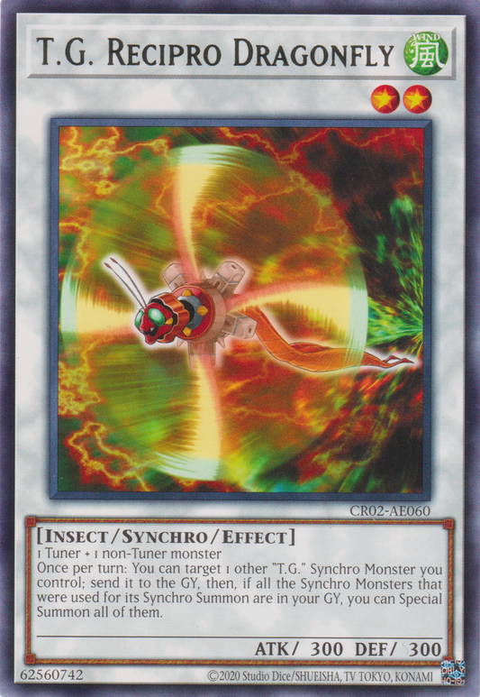 [遊戲王亞英版] TG 互換蜻蜓 / TG レシプロ・ドラゴン・フライ / T.G. Recipro Dragonfly-Trading Card Game-TCG-Oztet Amigo