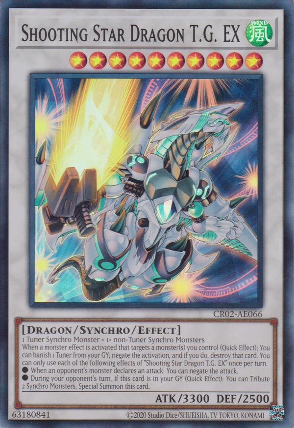 [遊戲王亞英版] 流星龍TG-EX / シューティング・スター・ドラゴン・TG-EX / Shooting Star Dragon T.G.-Trading Card Game-TCG-Oztet Amigo