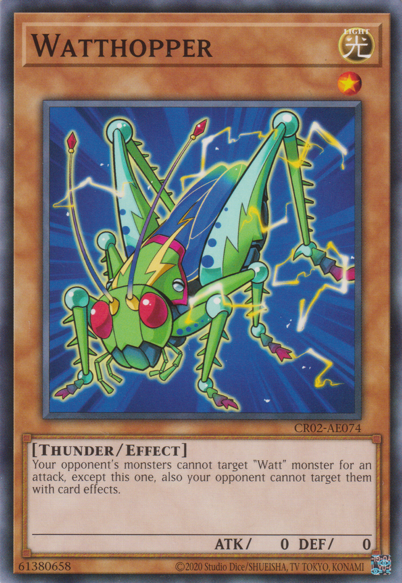 [遊戲王亞英版] 電氣螽斯 / エレキリギリス / Watthopper-Trading Card Game-TCG-Oztet Amigo