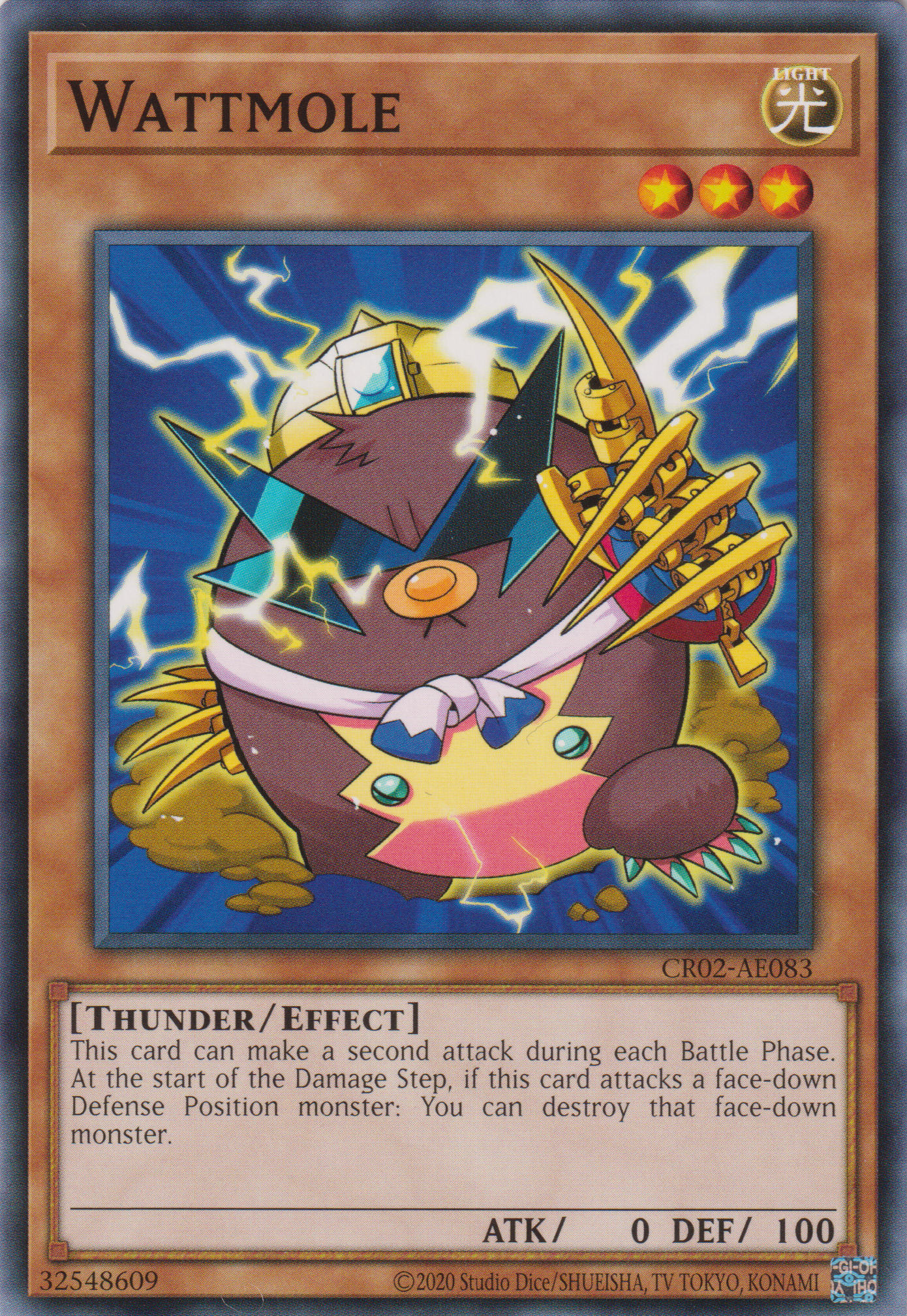 [遊戲王亞英版] 電氣金毛鼴 / エレキンモグラ / Wattmole-Trading Card Game-TCG-Oztet Amigo
