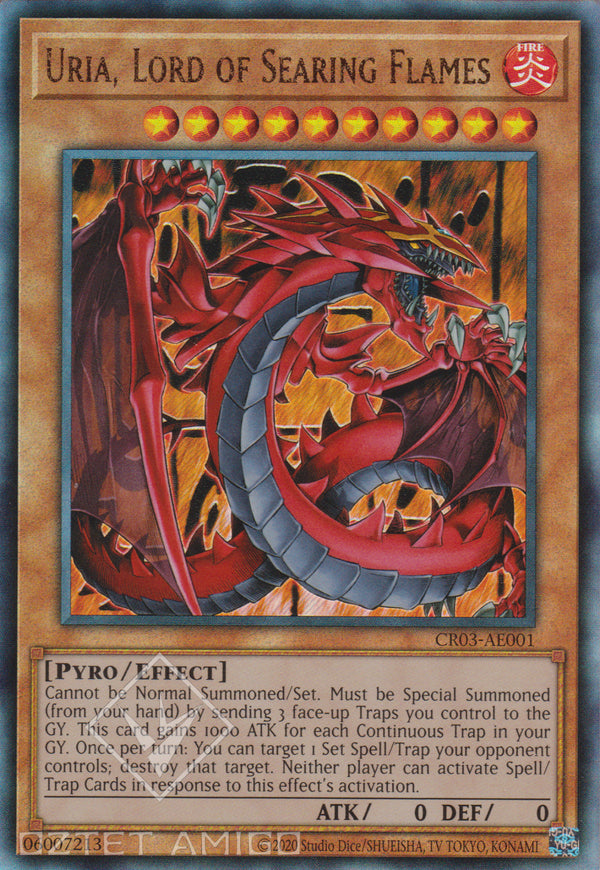[遊戲王亞英版] 神炎皇烏利亞 / 神炎皇ウリア / Uria, Lord of Searing Flames-Trading Card Game-TCG-Oztet Amigo