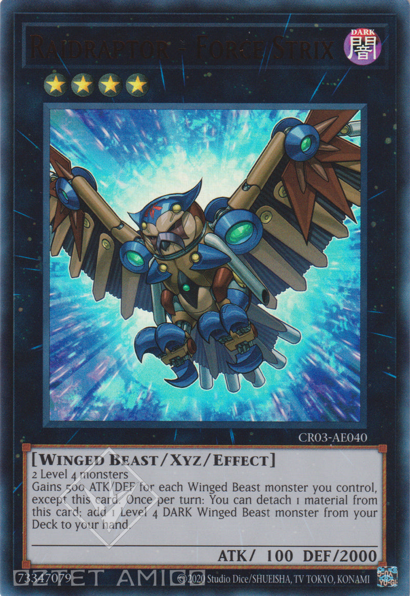 [遊戲王亞英版] RR-武力林鴞 / RR-フォース·ストリクス / Raidraptor - Force Strix-Trading Card Game-TCG-Oztet Amigo