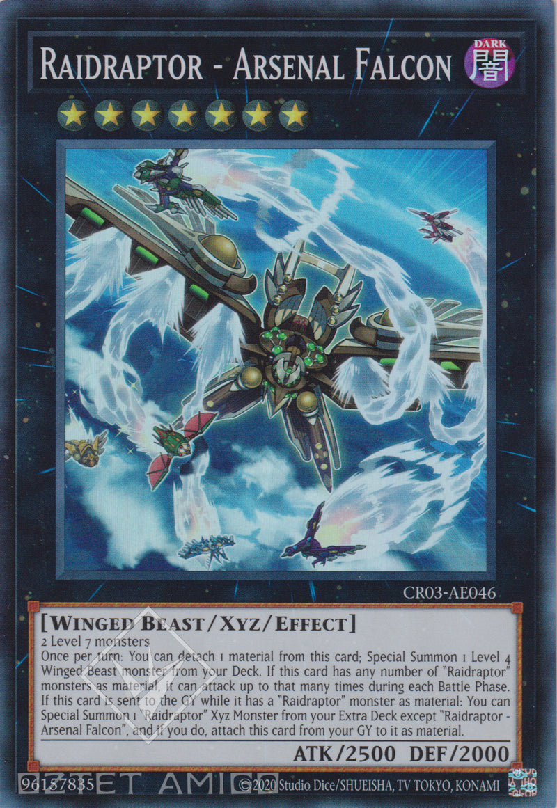 [遊戲王亞英版] RR-武庫獵鷹 / RR－アーセナル・ファルコン / Raidraptor - Arsenal Falcon-Trading Card Game-TCG-Oztet Amigo