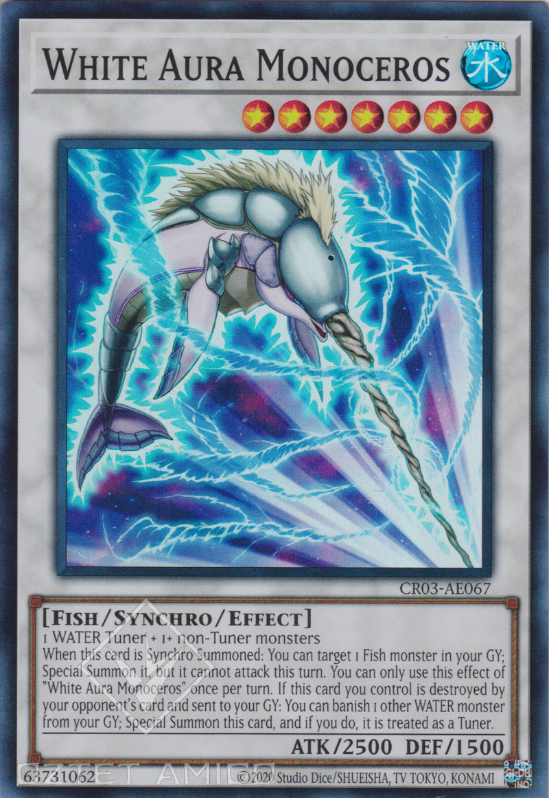 [遊戲王亞英版] 白鬥氣一角 / 白闘気一角 / White Aura Monoceros-Trading Card Game-TCG-Oztet Amigo